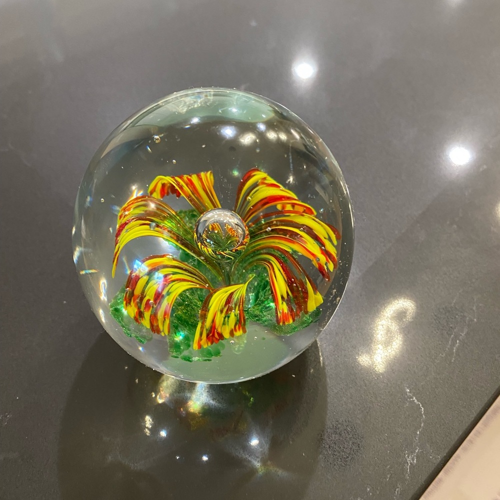 Art Glass paperweight .